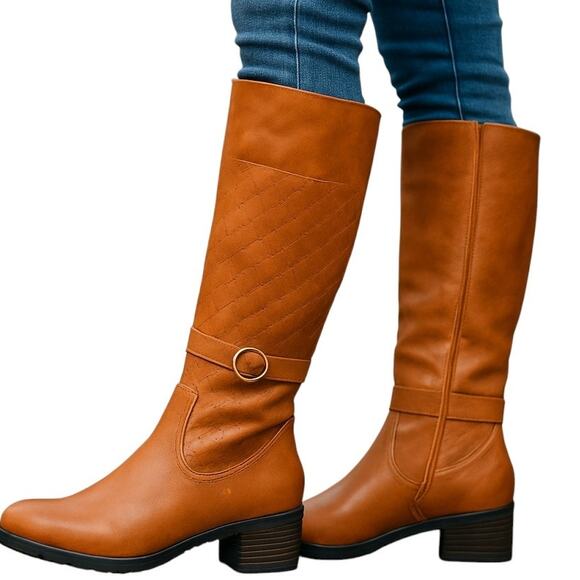 NWOT St. John's Bay 9.5 Brown Women's Knee Length Ridding Boot New No Tag - Picture 1 of 6